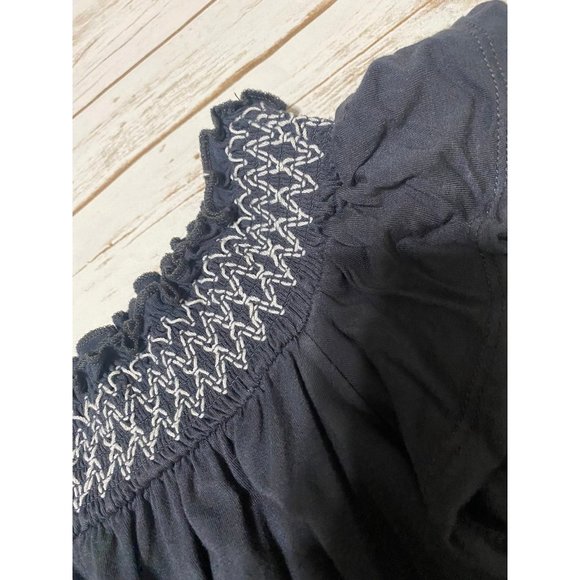 American Eagle Off The Shoulder Smocked Neck Top XS - Picture 4 of 5